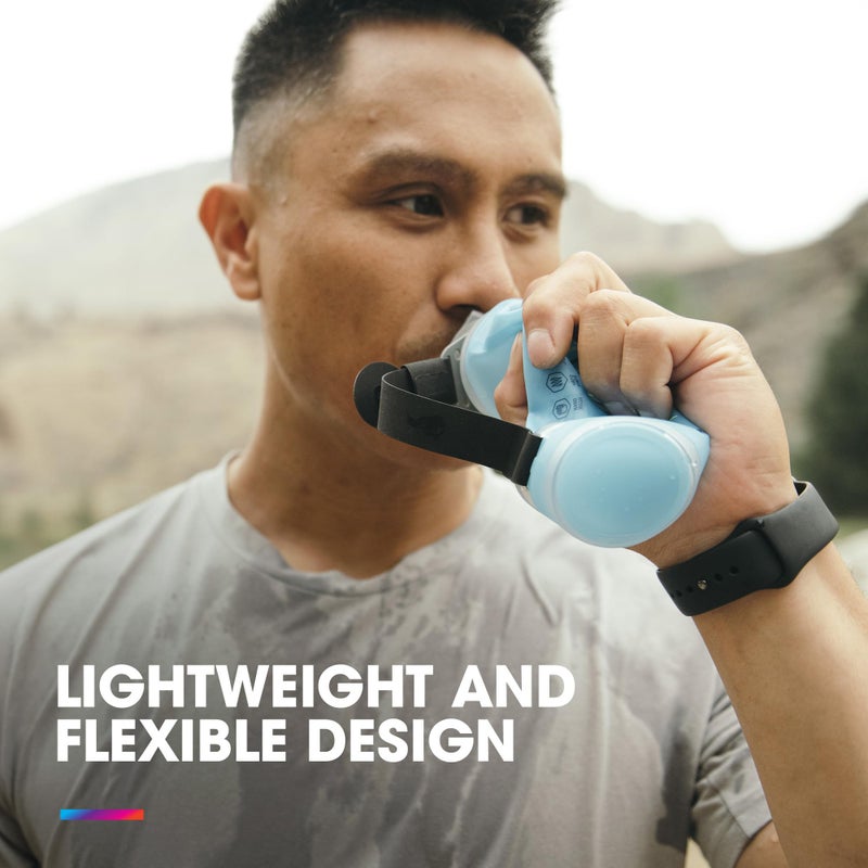 هيدراباك HydraPak SkyFlask Speed ​​- زجاجة مياه جارية محمولة قابلة للطي (350 مل، 500 مل، 500 مل معزولة) - حزام قابل للتعديل، خفيف الوزن، غطاء مقاوم للانسكاب - Image 5